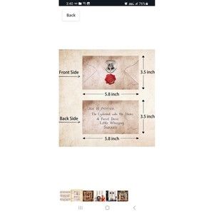 Harry Potter Floating Hogwarts Acceptance Letters